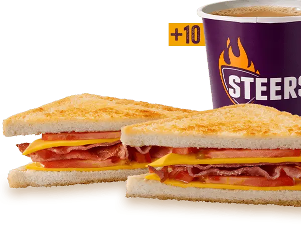 Bacon, Cheese & Tomato Toasted Sandwich