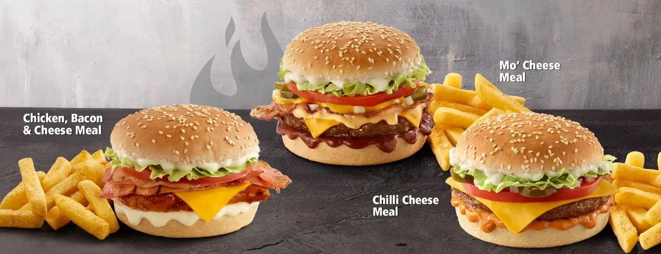 Three Phanda Burgers